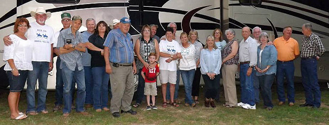 Foxtrotter group at Cox Ride dinner 2014